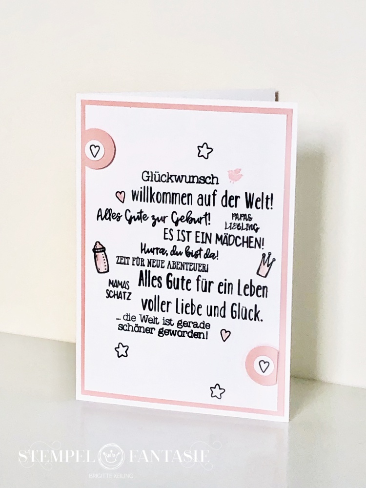 Zwischendurch Mal Eine Babykarte Zur Geburt Stempelfantasie Brigitte Keiling Stampin Up Landsberg Am Lech Stempeln
