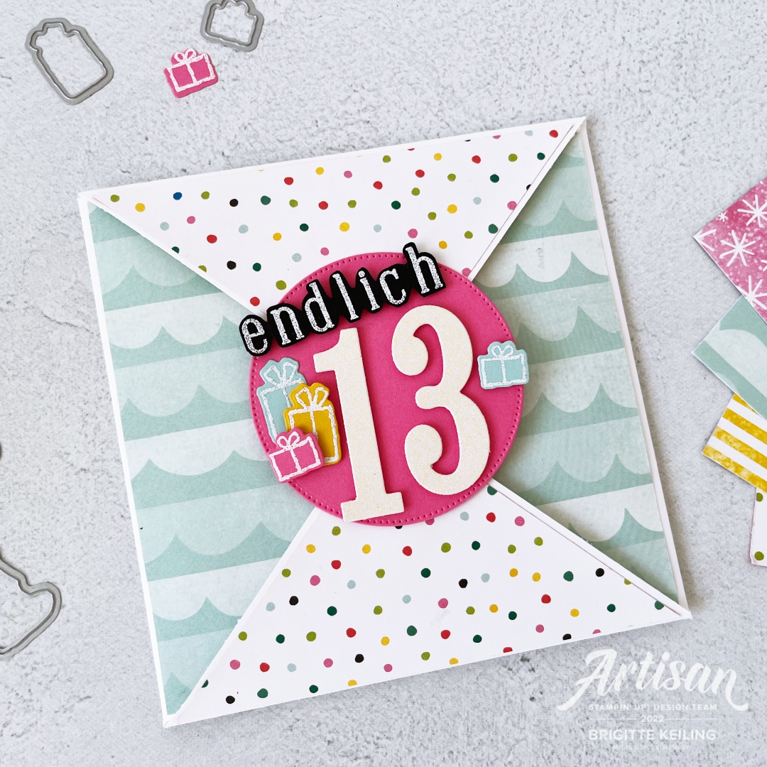 Geburtstagskarte Zum 13. Geburtstag Für Enkel – Mit Luftballons & Gaming-Controller Design