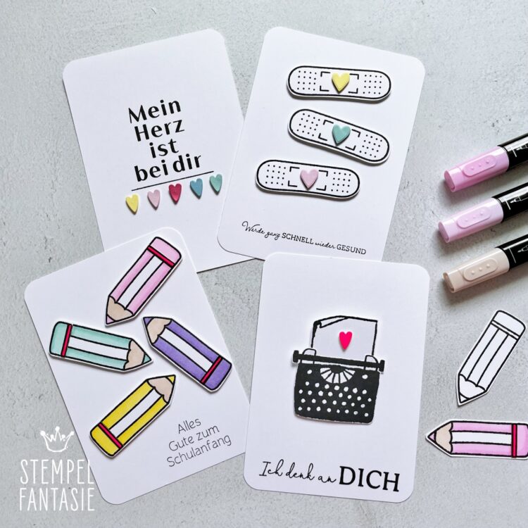 Postkarten mit dem gewissen Etwas - Stempelfantasie • Brigitte Keiling